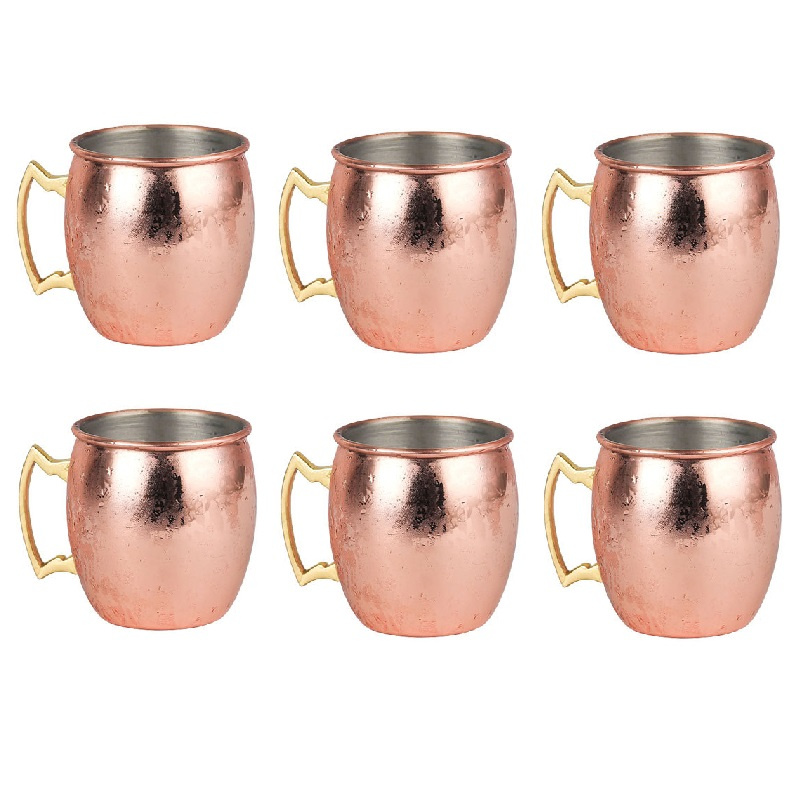 Mule Copper Mug - 6 pezzi 60 ml mulo tazze