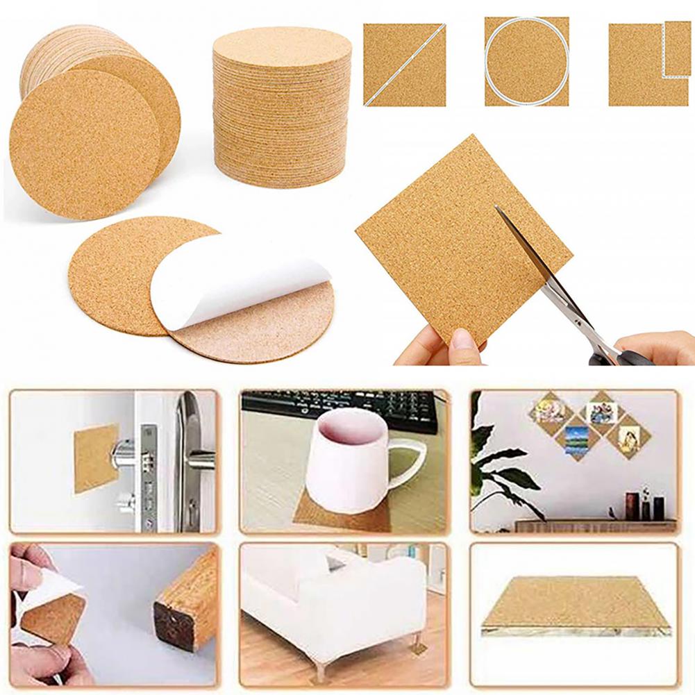Home Bar Supplies - 10 pezzi sottobicchieri in sughero quadrato