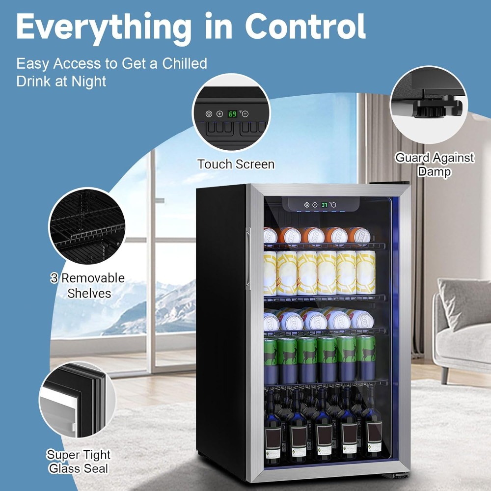 Home Bar And Fridge - Frigorifero Compatto per Bevande da 110