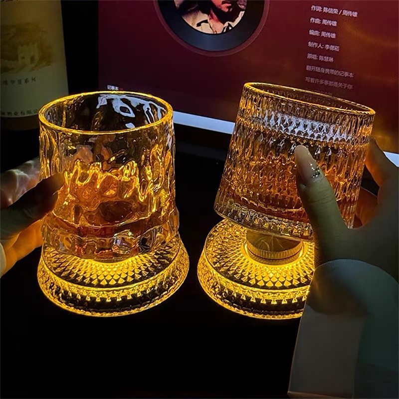 Old Fashioned Glass - 360 ° Bicchiere da whisky rotante