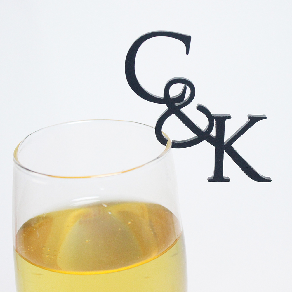 Cocktail Recipe Book - 15/40/100 Pezzi Etichette Personalizzate con Iniziali