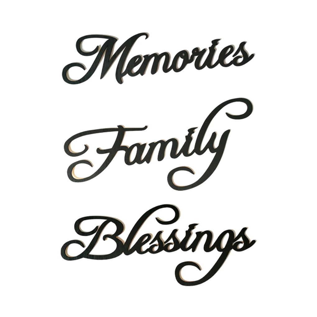 Home Bar Word - Ricordi della famiglia benedizione lettera adesivo