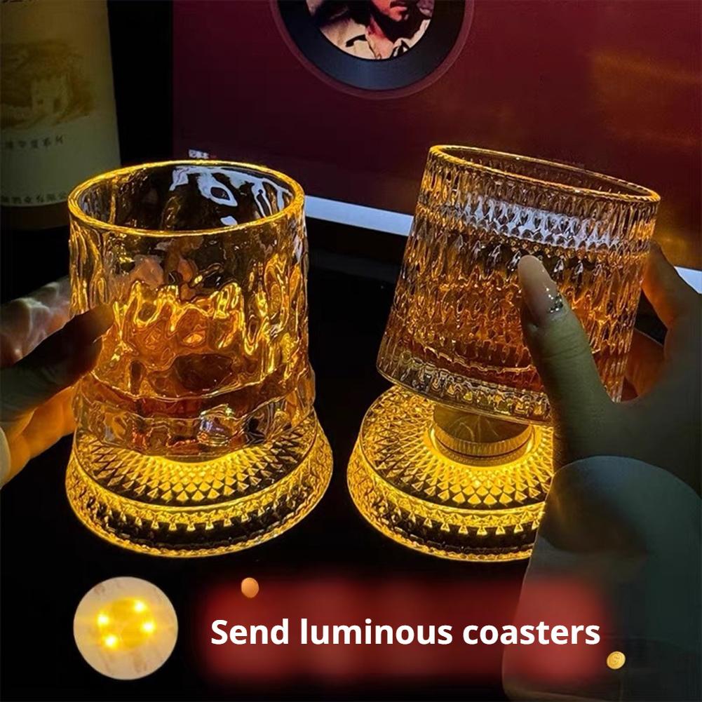 Old Fashioned Glass - 360 ° Bicchiere da whisky rotante