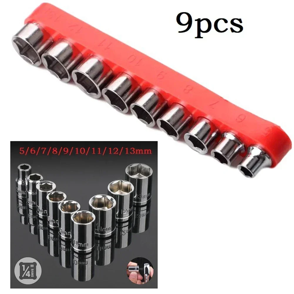 Home Bar Supplies - 9 Pcs 1/4 pollici Drive 5-13mm