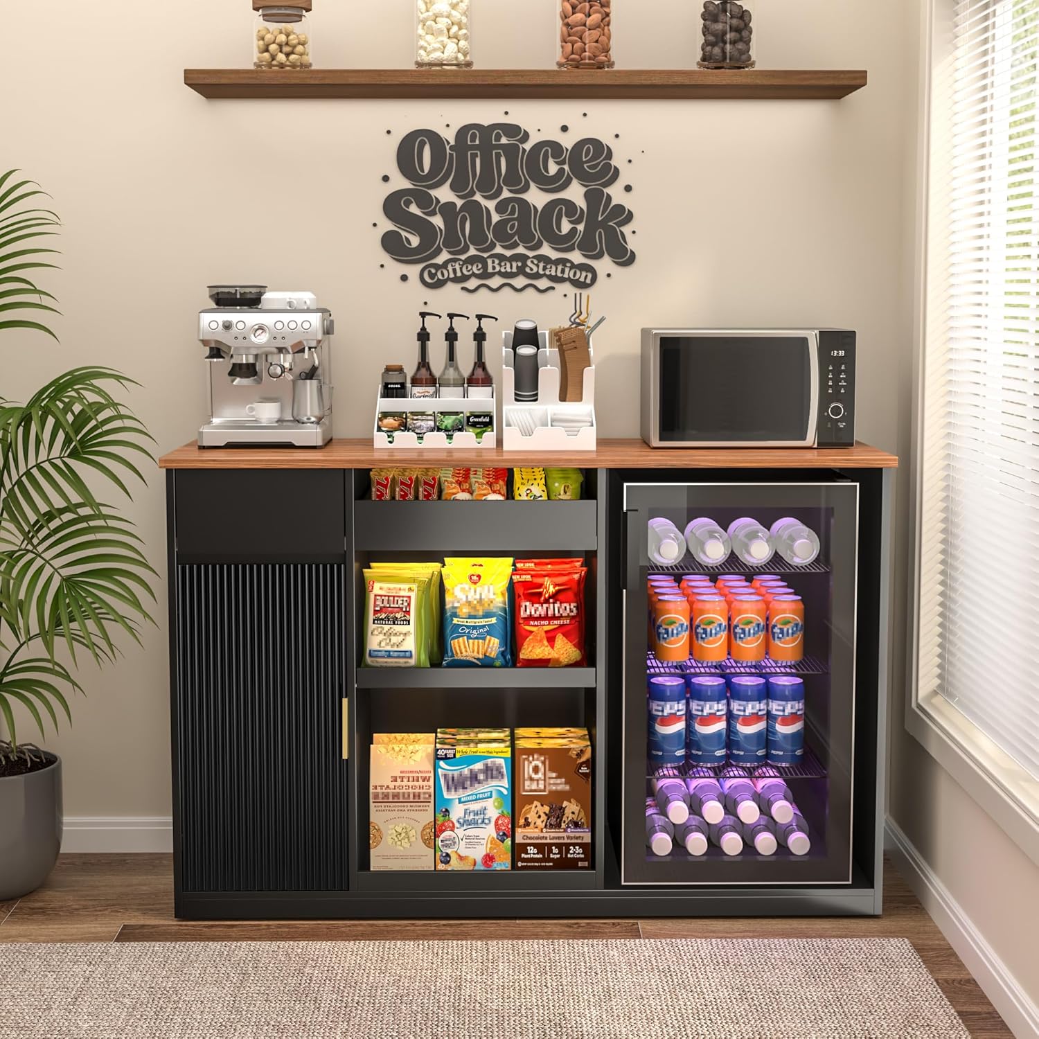 Home Bar Shelves - Mobiletto per snack bar con spazio