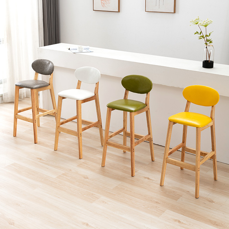 Home Bar Stools - Semplice sedia da bar in legno