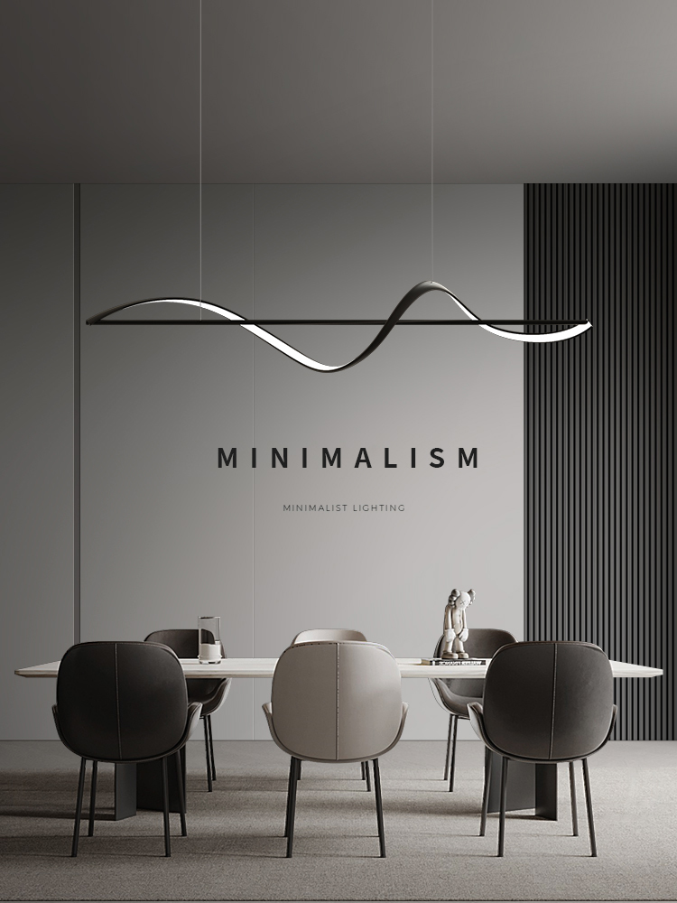 Home Bar Word - Modern Minimalism Curve Led lampade a