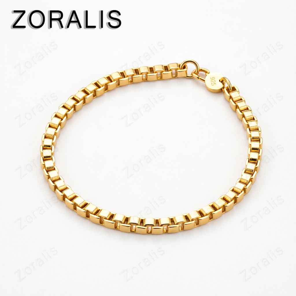 Bar Cart Gold - Squisito bracciale a catena con maglie