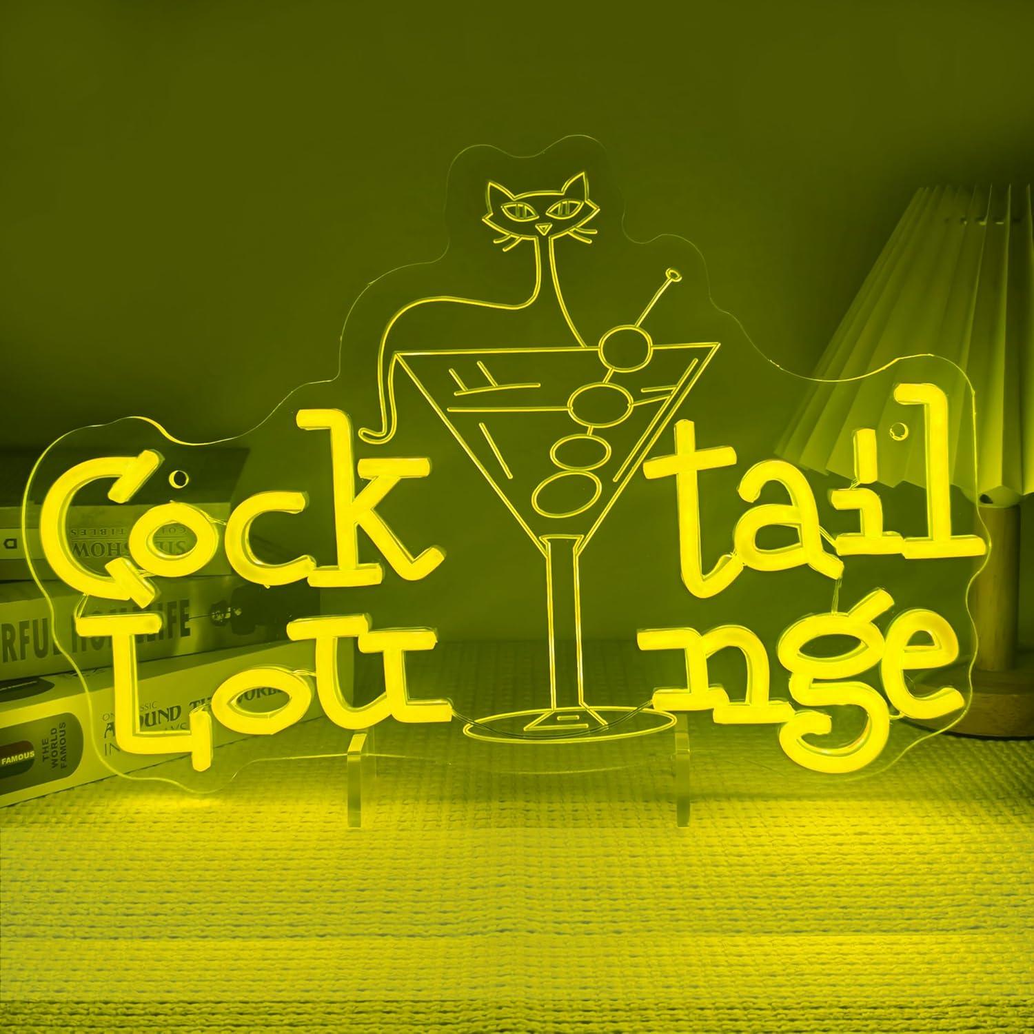 Home Bar Signs - Insegna al Neon per Cocktail Lounge,