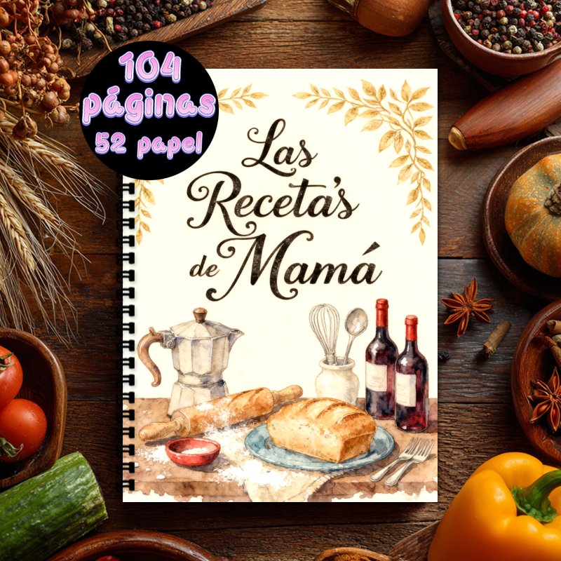 Cocktail Recipe Book - Quaderno di ricette in spagnolo A5
