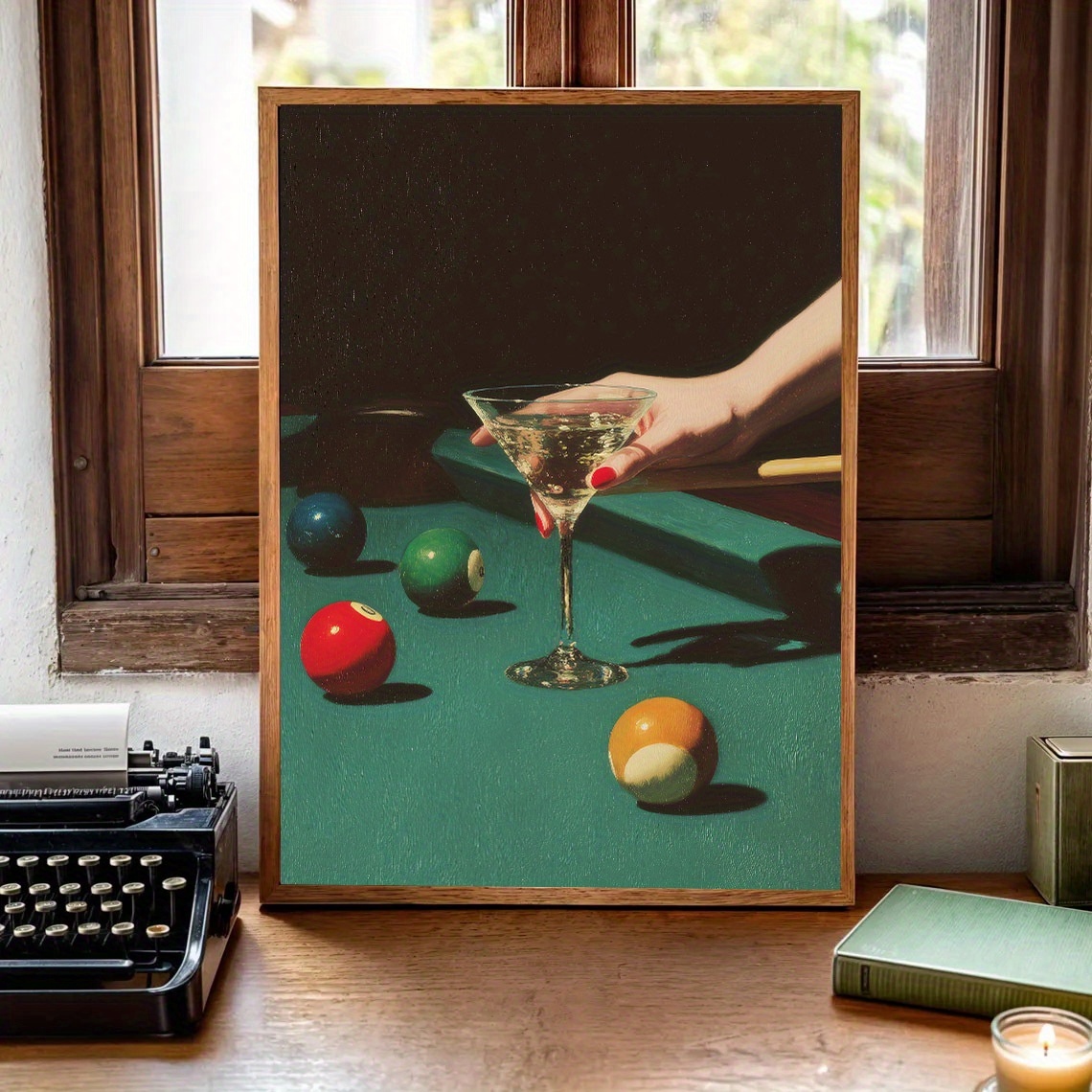 1 poster vintage da biliardo,  - Home Bar Set recensione e prezzo