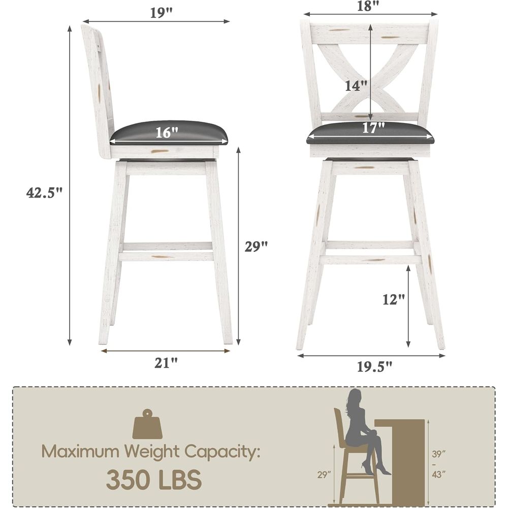 Set di 2 sgabelli da bar girev - Home Bar Stools recensione e prezzo