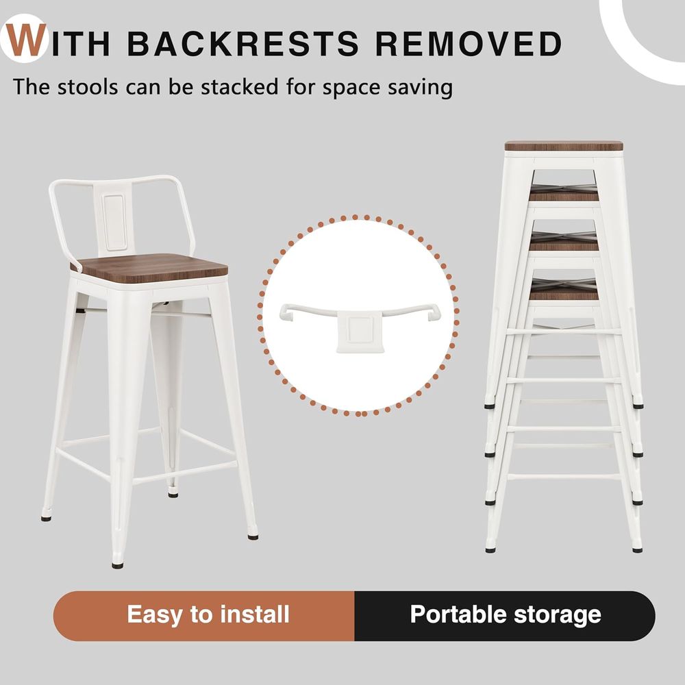 Set di 4 sgabelli da bar indus - Home Bar Stools recensione e prezzo