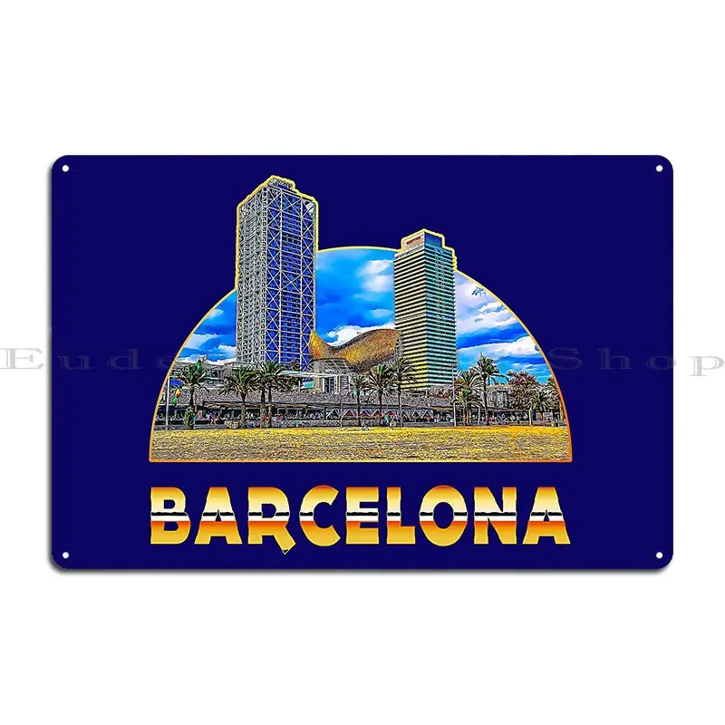 Insegna in metallo con stampa  - Home Barcelona recensione e prezzo