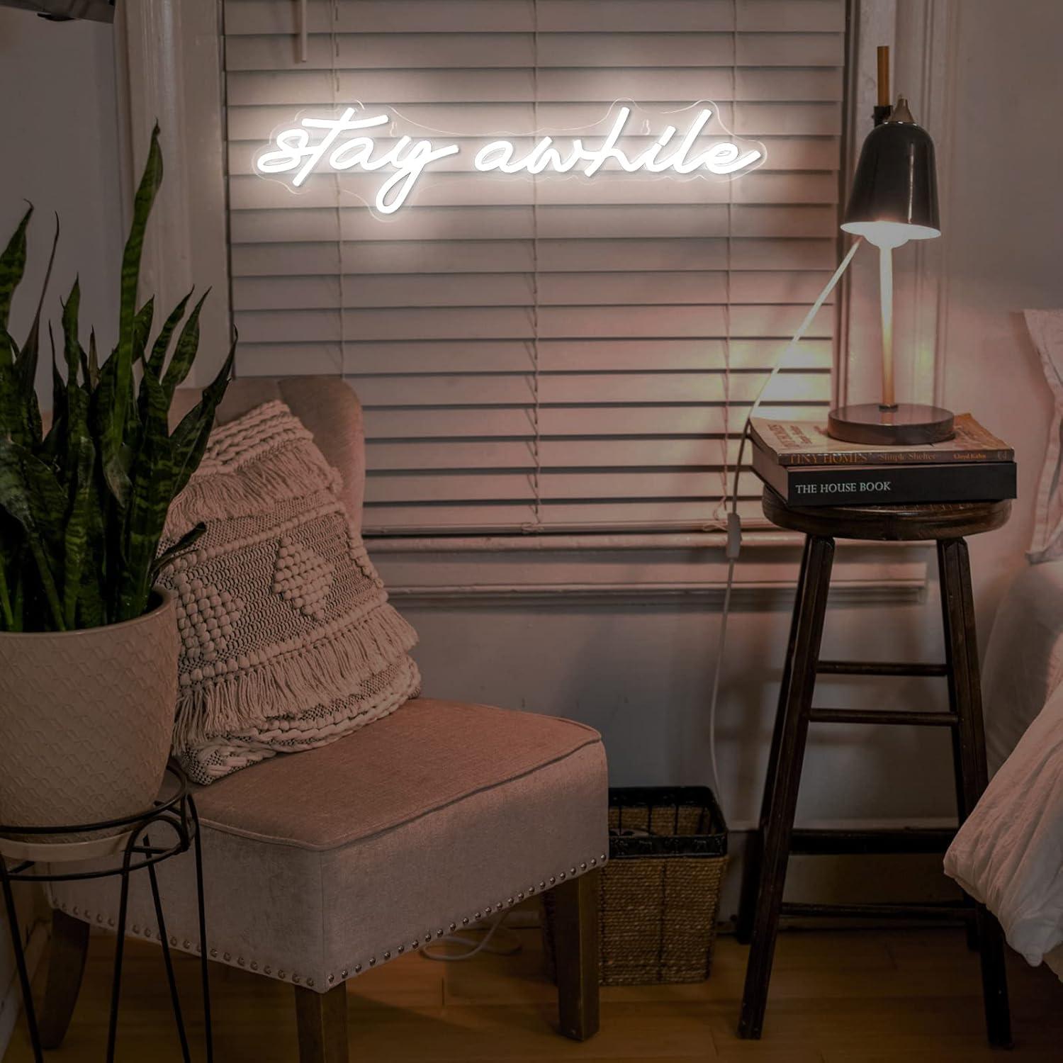 Insegne al Neon 'Stay Awhile'  - Home Bar Signs recensione e prezzo