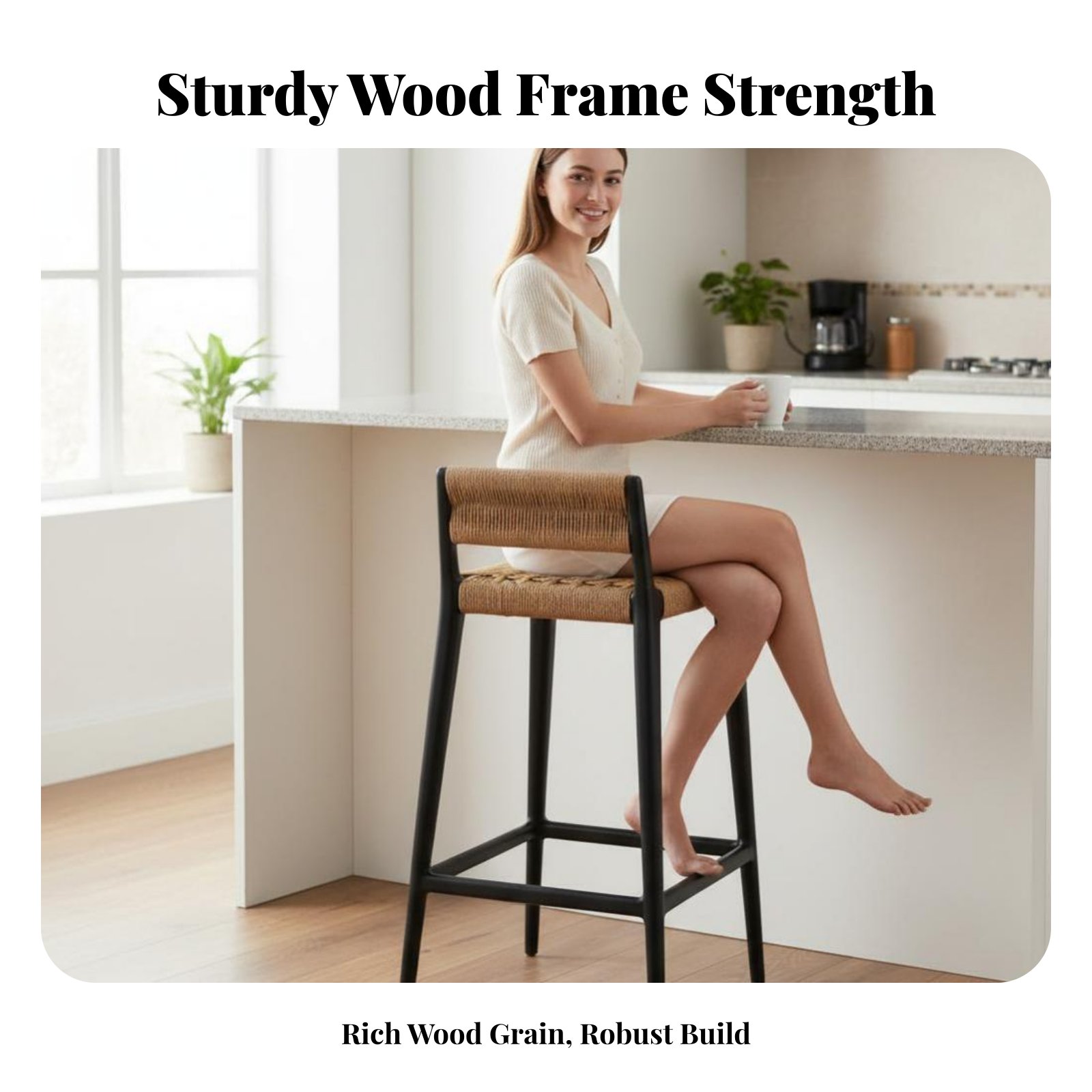 Sgabello alto in corda intrecc - Home Bar Stools recensione e prezzo