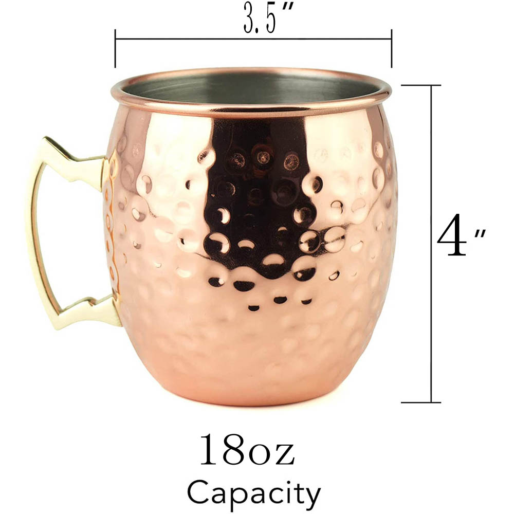 2 pz 100% fatto a mano 18oz ra - Mule Copper Mug recensione e prezzo