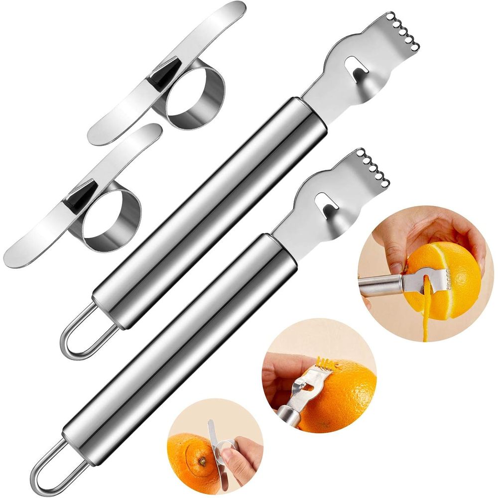 Set di 4 Pezzi in Acciaio Inos - Peeler Channel Knife recensione e prezzo