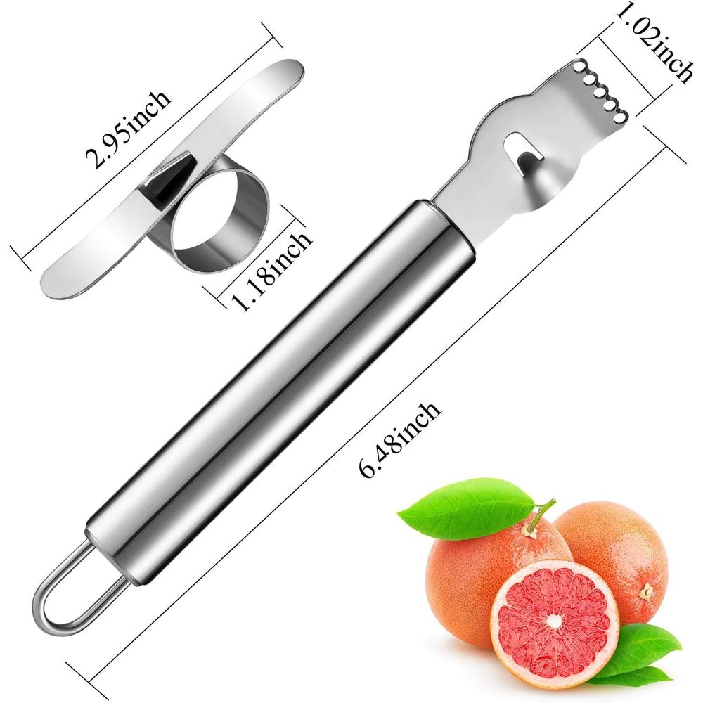 Set di 4 Pezzi in Acciaio Inos - Peeler Channel Knife recensione e prezzo