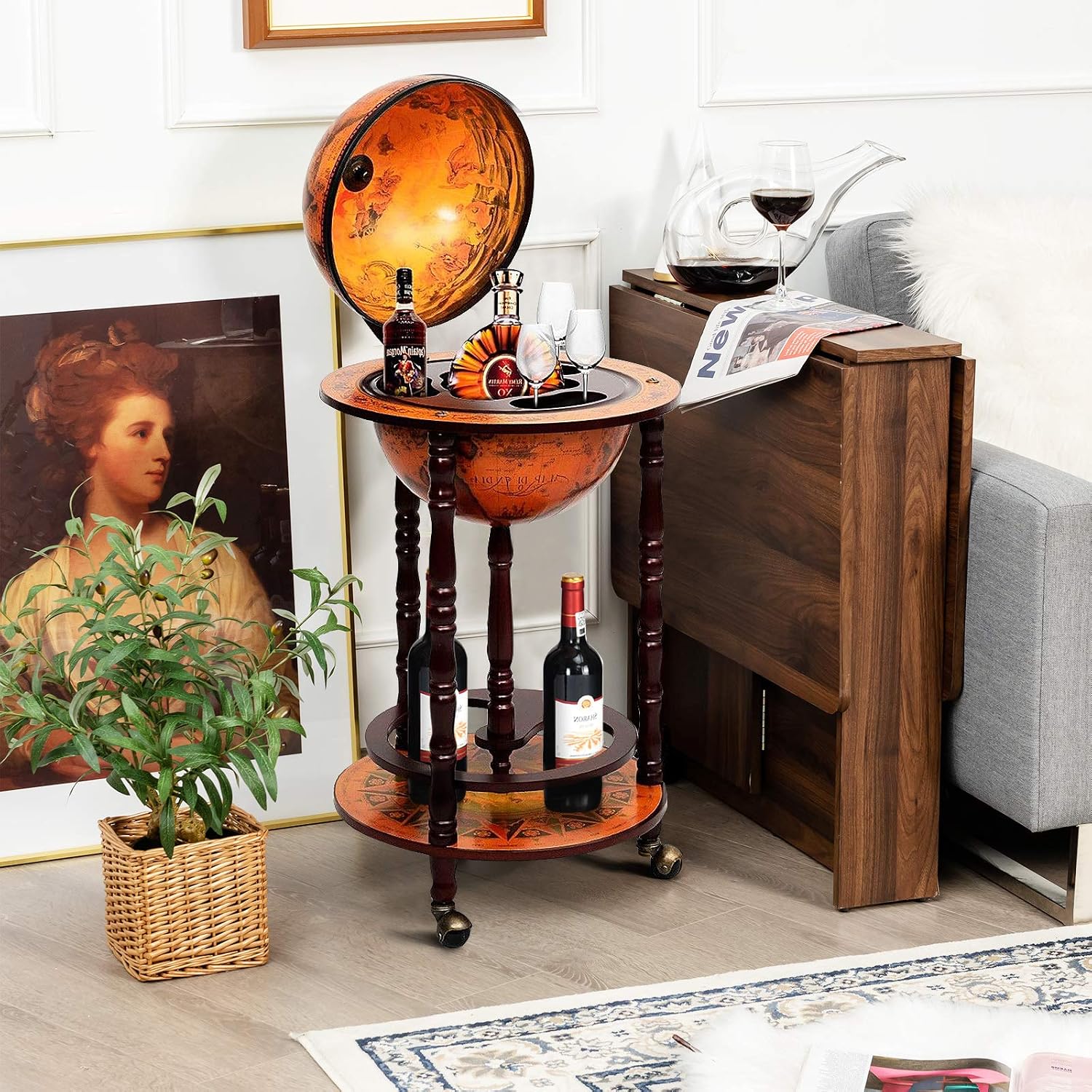 Carrello Bar a Forma di Globo  - Home Bar Shelves recensione e prezzo