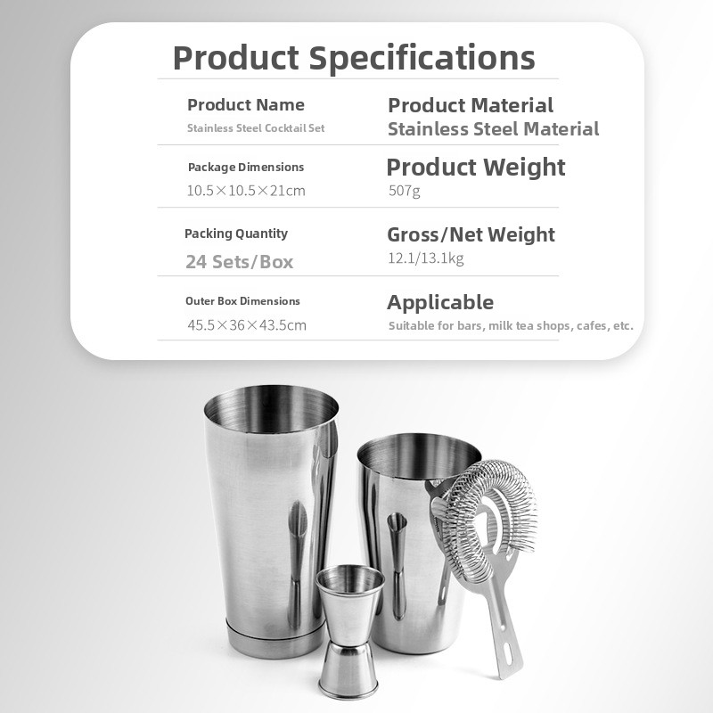 Set di Strumenti da Bar in Acc - Boston Shaker Set recensione e prezzo
