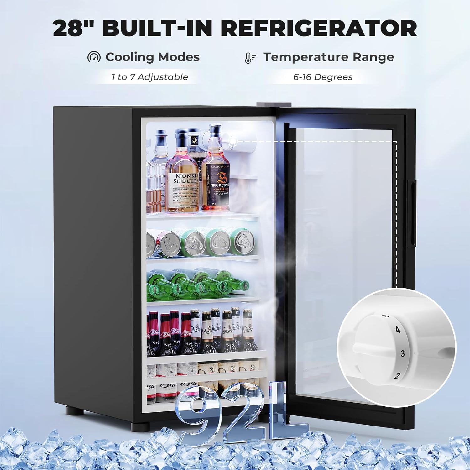 Mobile Bar per Caffè Scanalato - Home Bar And Fridge recensione e prezzo