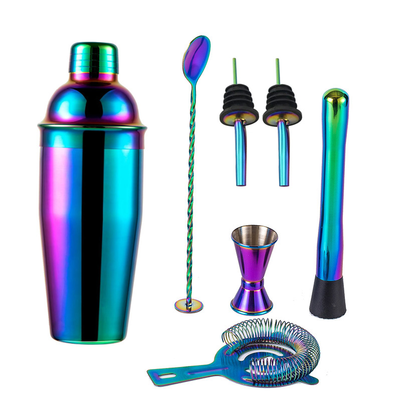 5/7 pezzi Arcobaleno Cocktail  - Boston Shaker Set recensione e prezzo