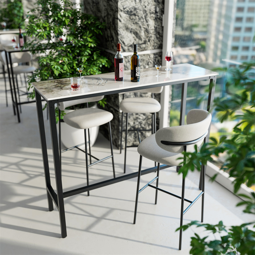Tavolo da Bar LUVODI Nero con  - Home Bar And Counter recensione e prezzo