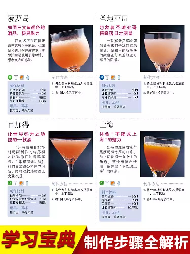 Libro dell'enciclopedia per la - Cocktail Recipe Book recensione e prezzo