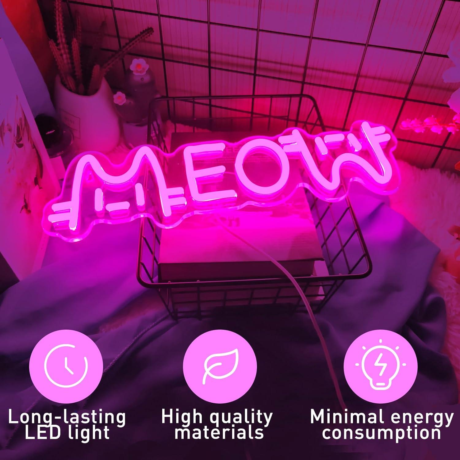 Insegna al Neon a Forma di Gat - Home Bar Signs recensione e prezzo