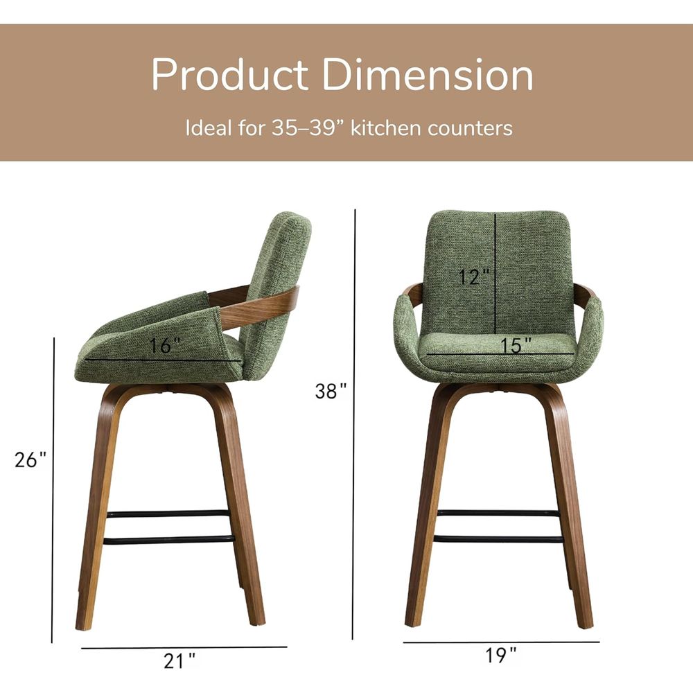 Set di 2 Sgabelli da Bar Girev - Home Bar Seating recensione e prezzo