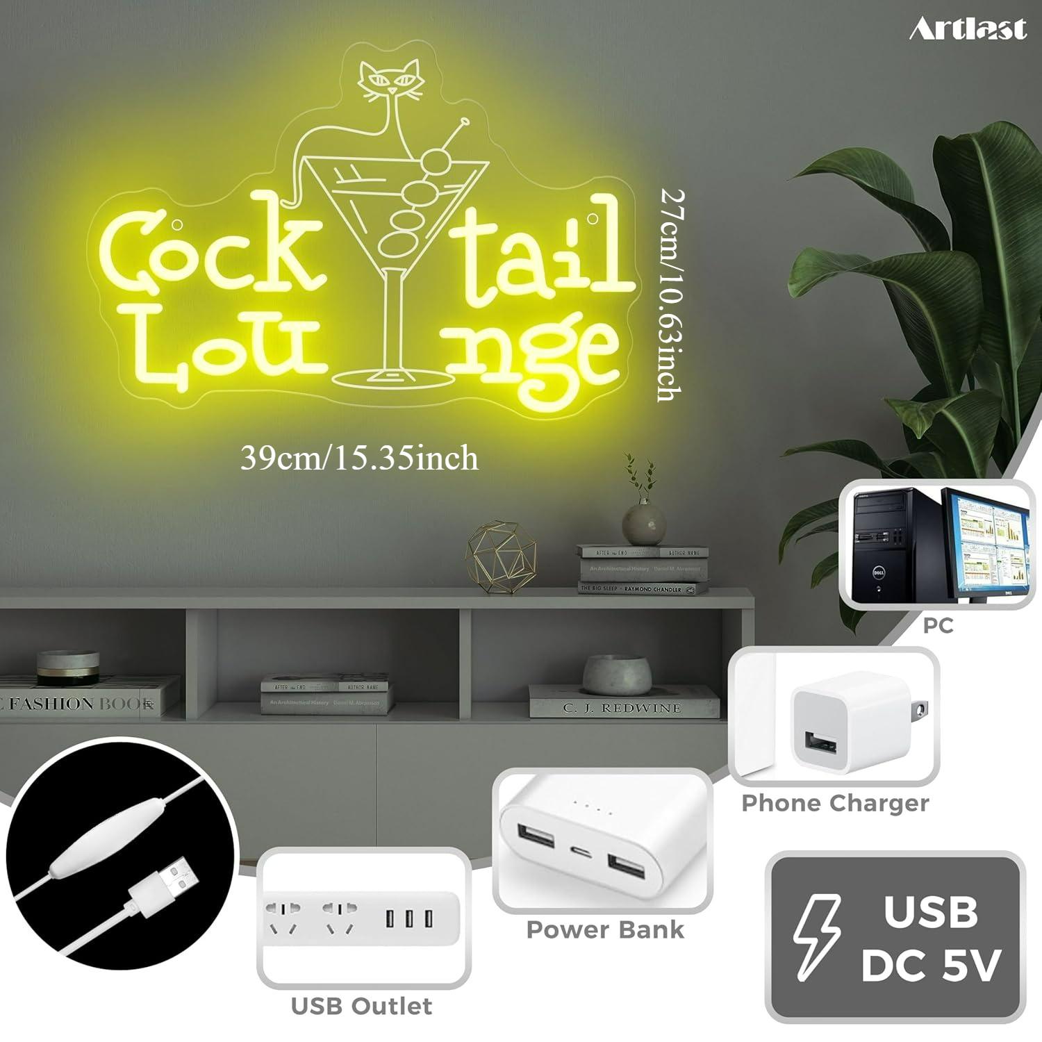 Insegna al Neon per Cocktail L - Home Bar Signs recensione e prezzo
